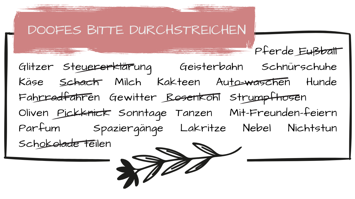 Doofes bitte streichen